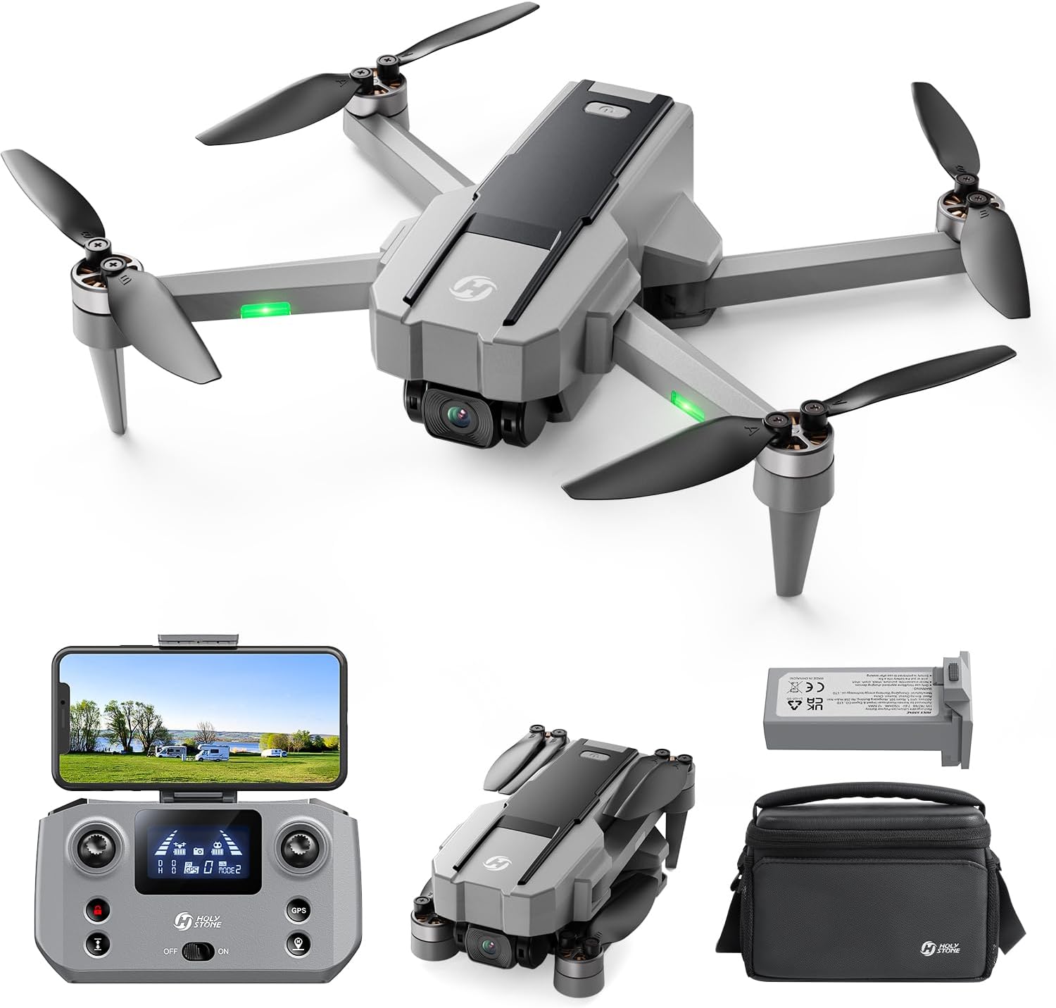 Fpv Brushless Rc Drone 4K - Drones con Cámara para Adultos, 4k,
