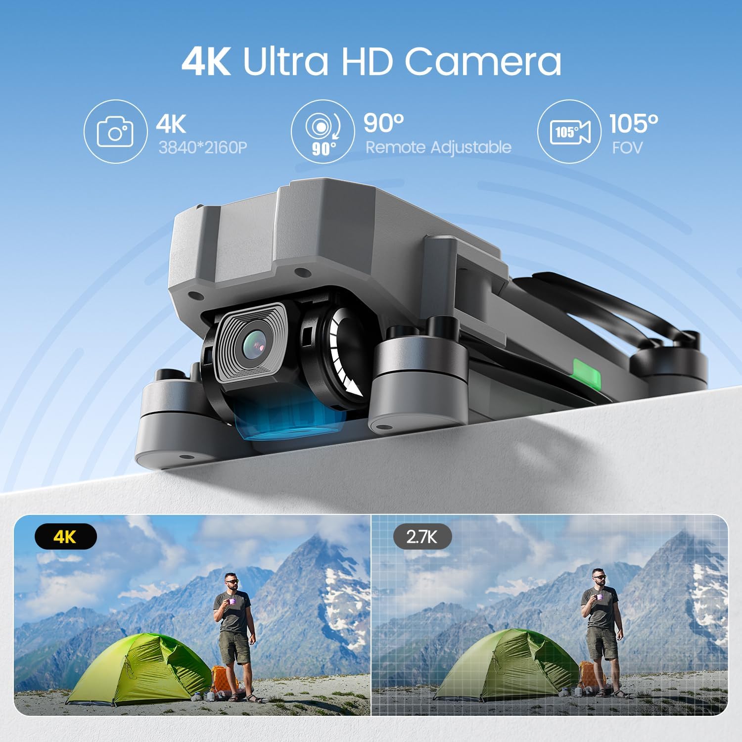 Drones con Cámara para Adultos - Fpv Brushless Rc Drone 4K reseña y precio